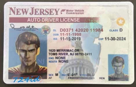 Fake New Jersey Driver License