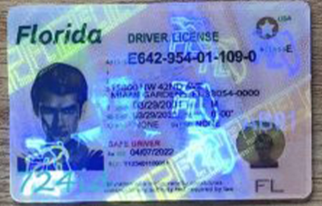 Florida Fake id 2 Front