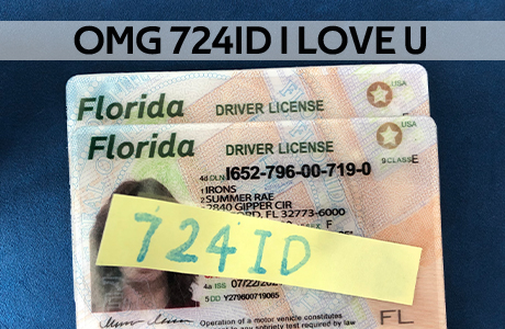 724ID Fake Florida Driver License