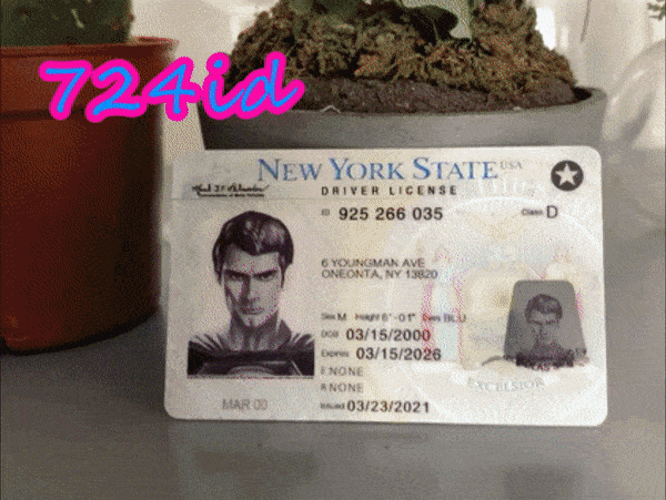New York Fake Driver License UV GIF01