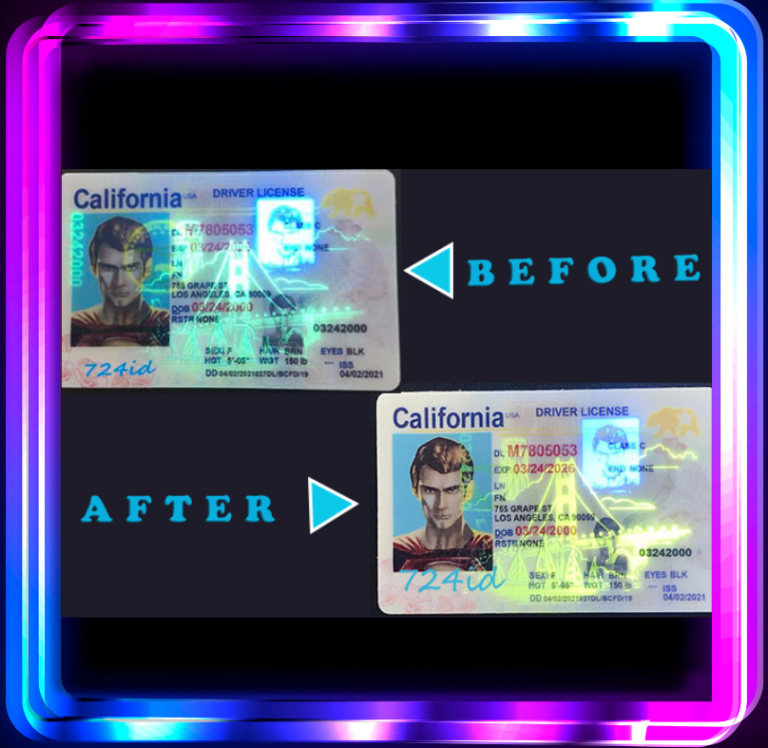 724 fake id with up-to-date pattern