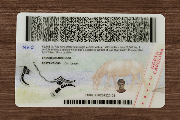 North Carolina ID(2025 Version)