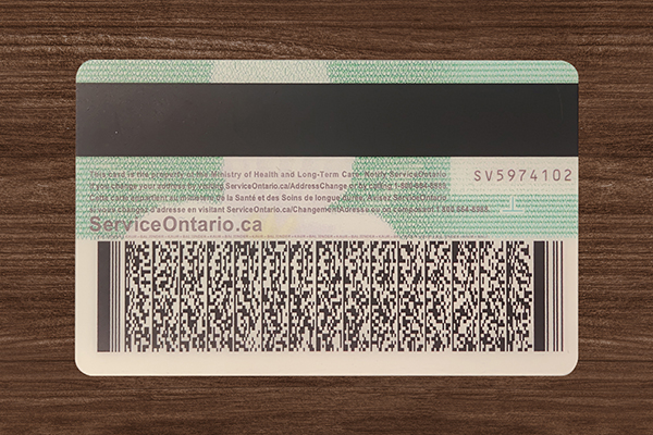 Ontario Health Card